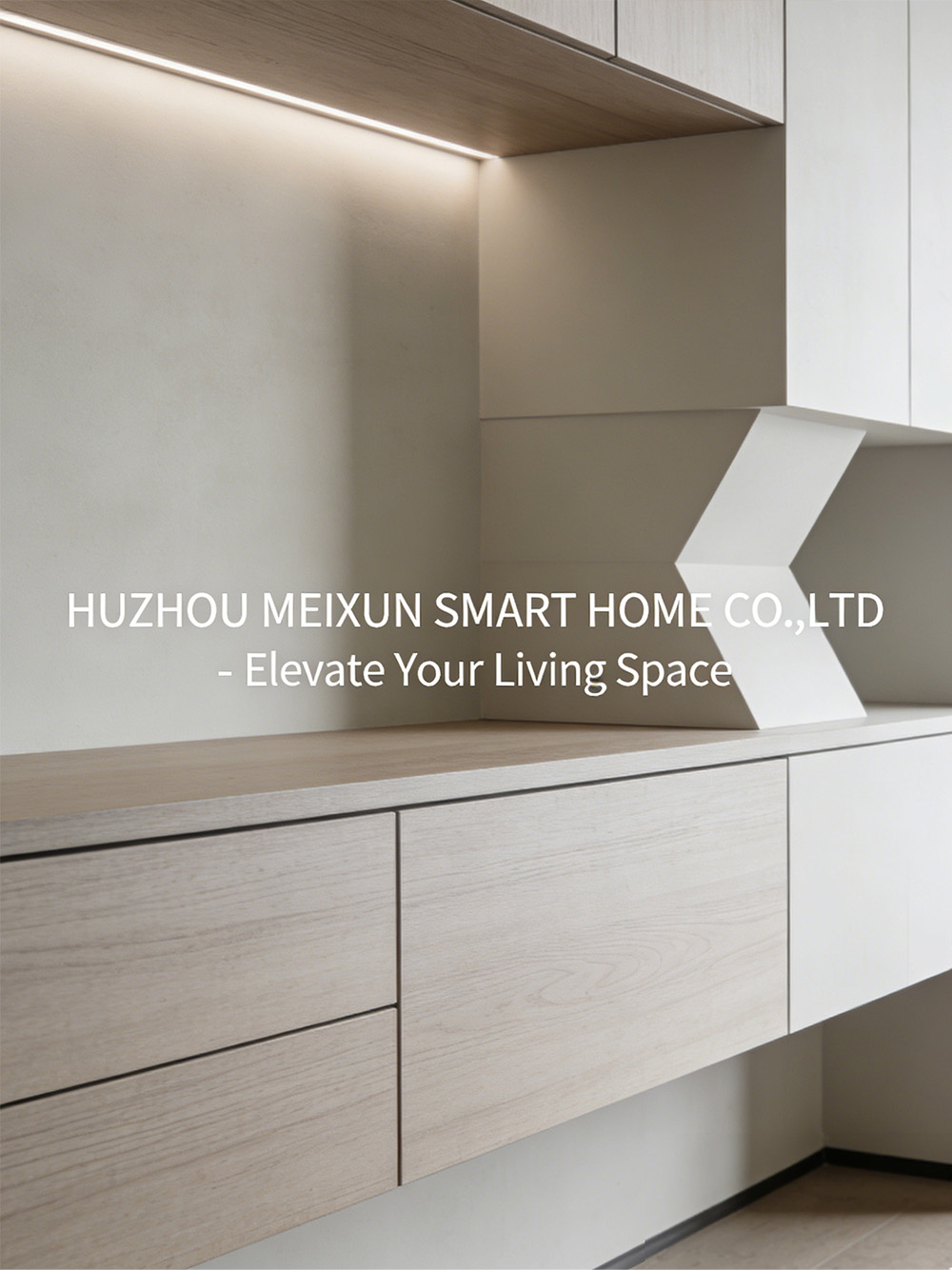 Système d'armoires en bois modulaires intelligents pour les espaces de vie modernes