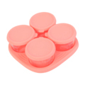 COMI 4OZ Glass Baby Bottle Storage Containers - Set of 4 with Silicone Lids, Microwave & Dishwasher Safe1