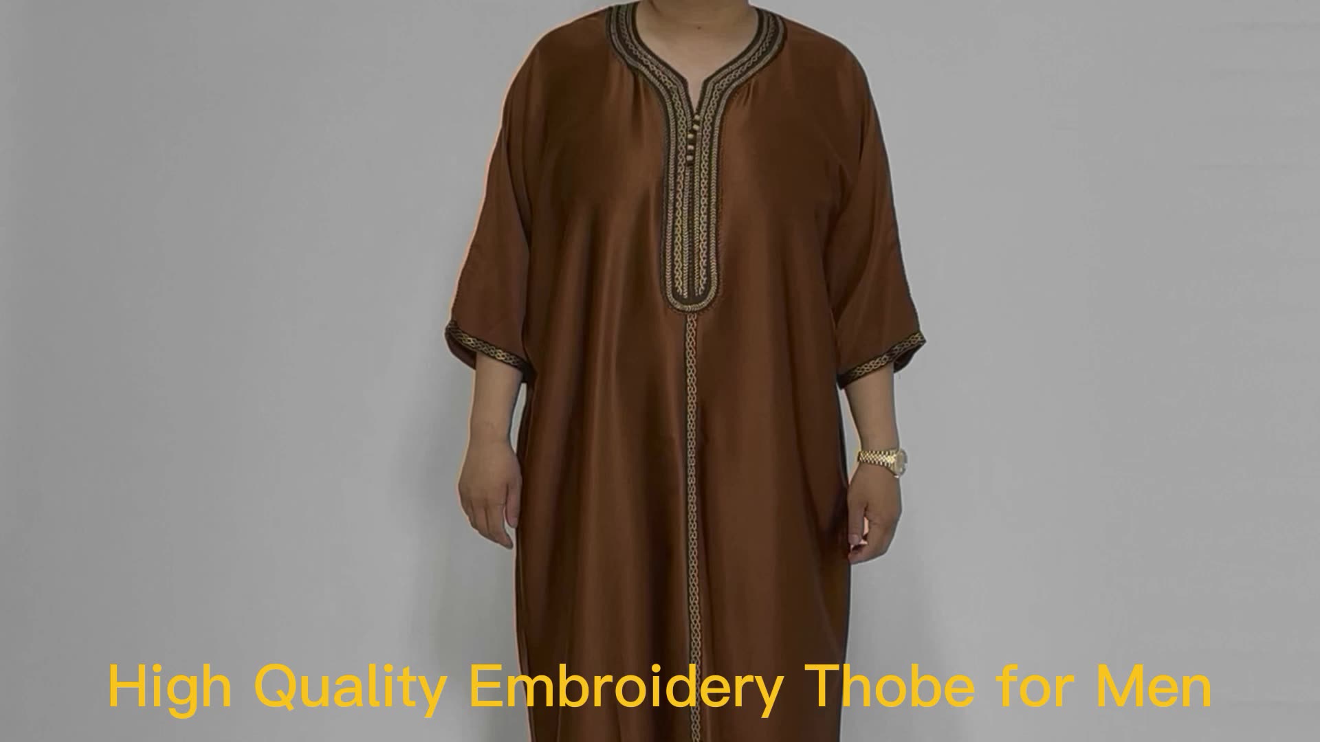 Islamitische kleding Groothandel van hoge kwaliteit Pathani Kurta voor mannen Abaya Moslimjurken Heren Thobe1