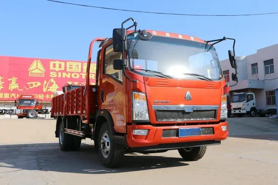 Teguh &amp; Tahan Lama Sinotruk HOWO 4X2 190HP 4.7cbm Trak Sampah untuk Pengangkutan Bahan Pembaikan Turapan1