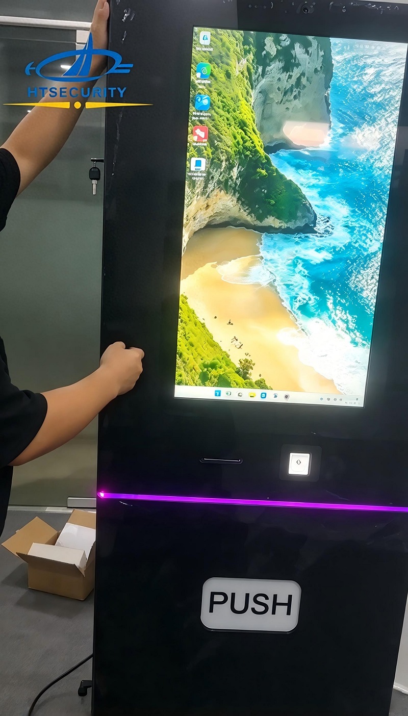 Un cliente de Bosnia y Herzegovina visita la fábrica de HFSecurity en Shenzhen para cooperar en una solución de autoservicio para un parque de atracciones