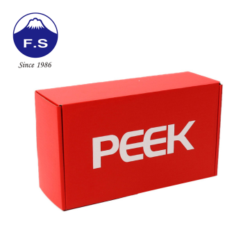 The Feature of Red Paper Flat Shipping Corrugated Shoes Packaging Box