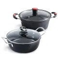 QueenTime Stock Pots For Kitchen Cooking Pot Nonstick Soup Pot Cooking Utensil Saucepan For Gas Induction Cooker Cookware