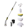Hot Sale 300rpm Spin Electric Kitchen Bathroom Cleaning Brush - White/Grey1