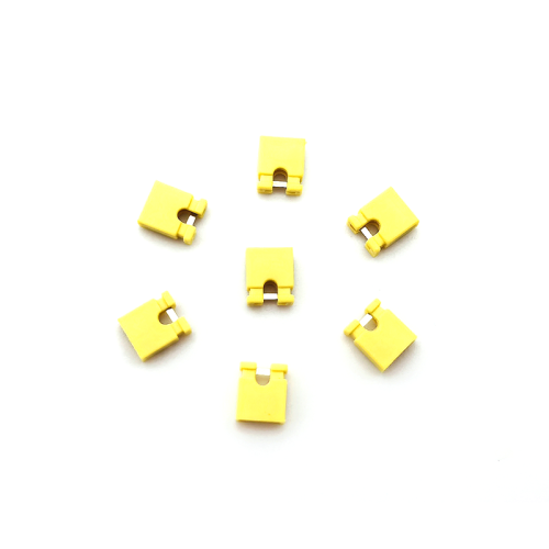 2.54 conector de tapa de cortocircuito amarillo