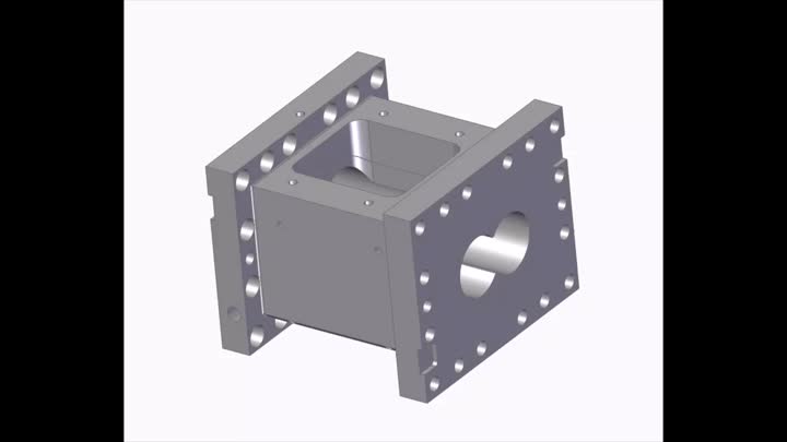 Baril extrudeur à vis à deux zsk70mc