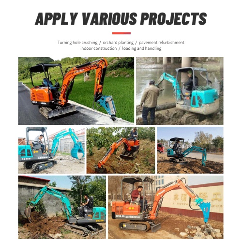 1 Ton Mini Excavator 10 Digger Excavator for Farm