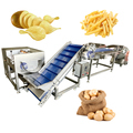 Small Scale Automatic Potato Cassava Chips and French Fries Production Line1