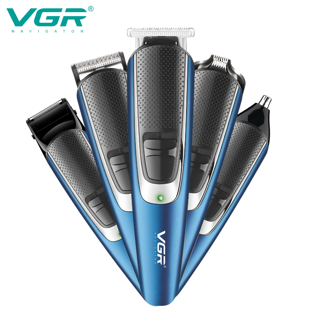 VGR V-172 5 in 1mens Pflege-Kit Elektrische Rucksschaversschnurlesses Haar Clipper Set Prfofessional Nase Haarthinker für Men11