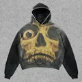 OEM/ODM Υψηλής ποιότητας βαρέων βαρών άνδρες Hoodies χονδρικά έθιμο υπερμεγέθη streetwear 100% βαμβακερό hoodie με τυπωμένα σχέδια1