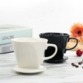 High Quality Porcelain Cone 3-Hole Pour Over Coffee Tea Dripper1
