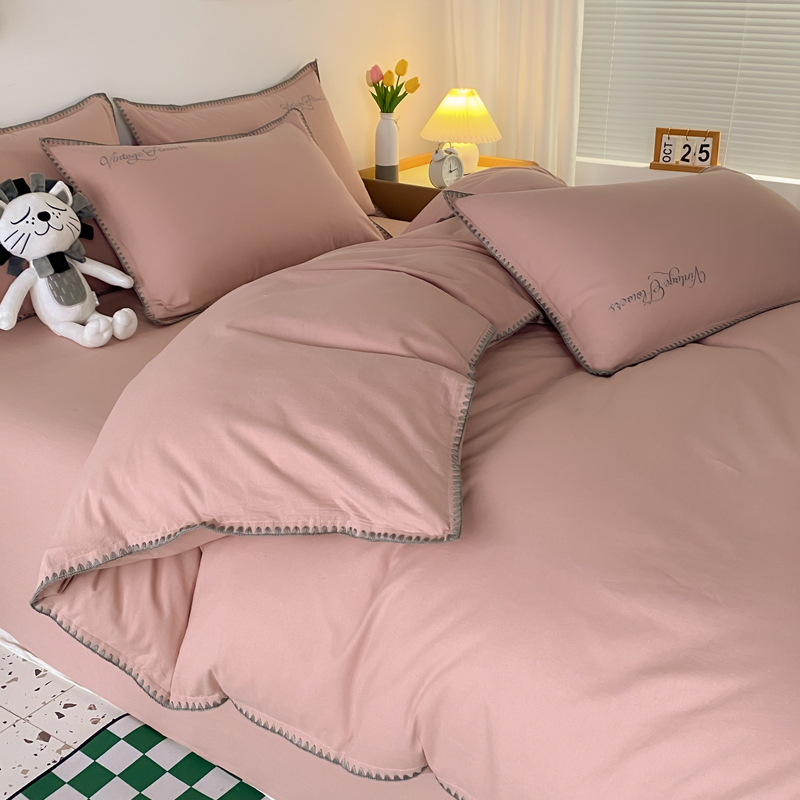 washed cotton bedding set 