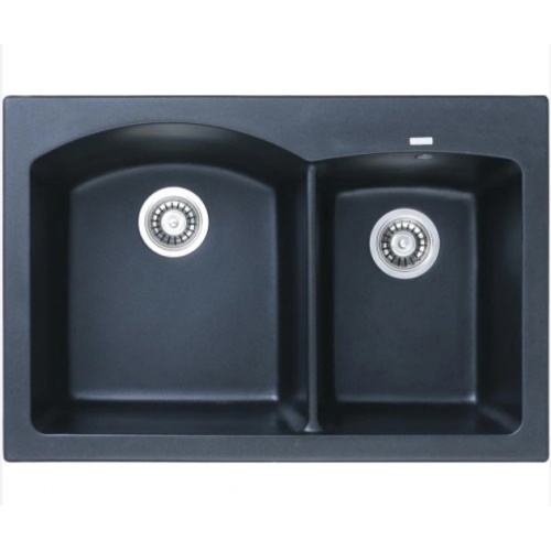 Design de cozinha elevada: pias de granito TopMount