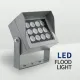 Alumínio IP65 Decorativa Spotlight Square Square Light