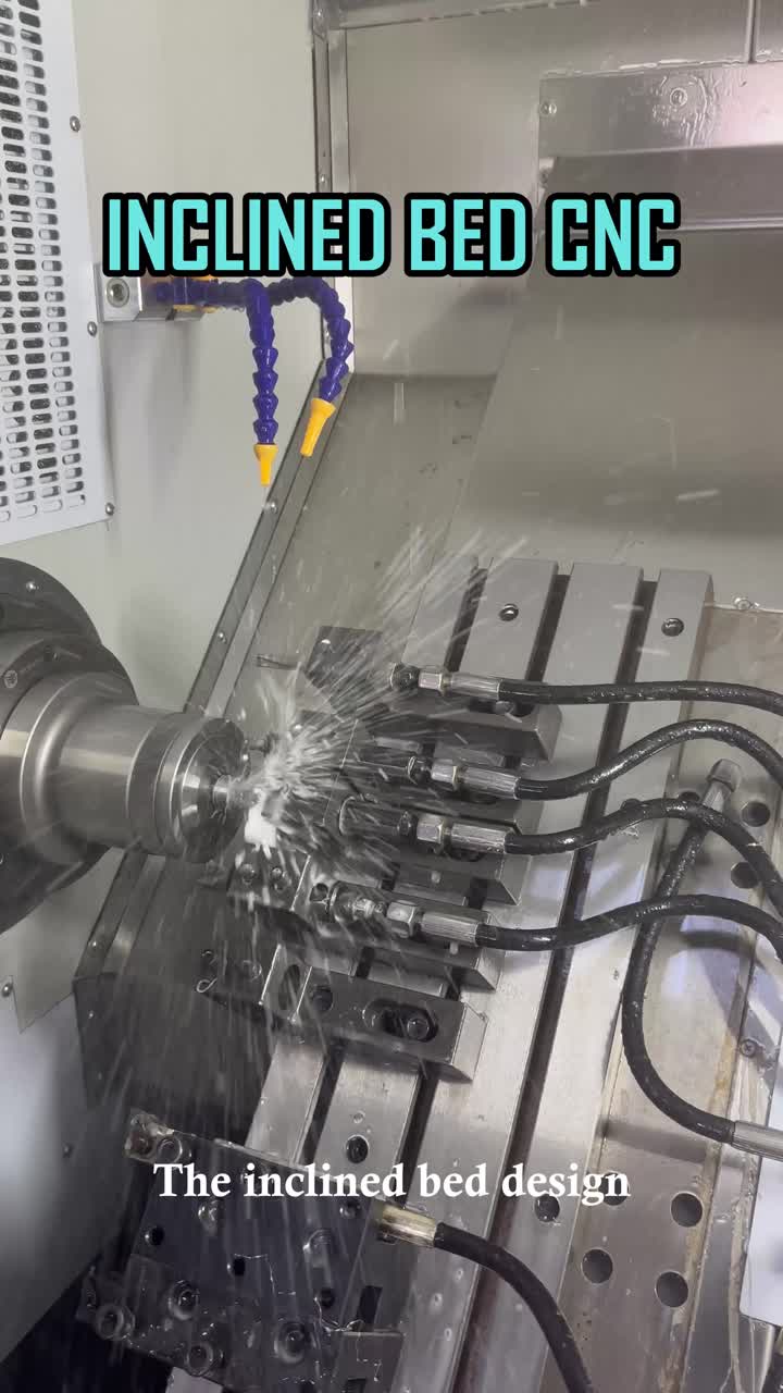 Machine CNC à lit incliné