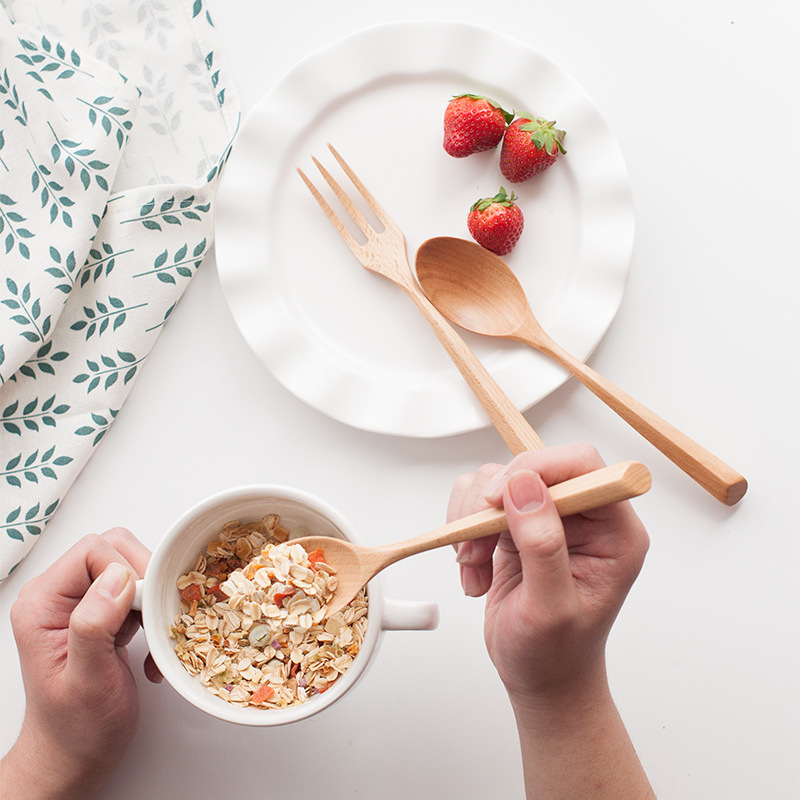 wooden tableware