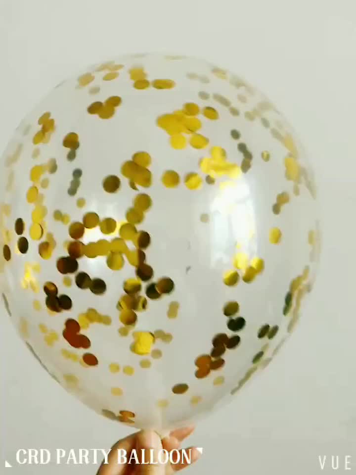 12 Zoll 2,8 g Konfetti Latex Ballon1