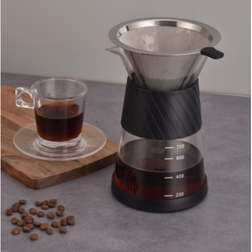 Представляем новейшие инновации в кофейном пивоварении: кофеварка Pour Over Coffeemaker с защитным силиконовым рукавом