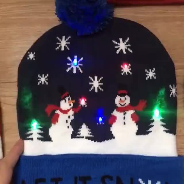 Beanie di Natale illuminato a led