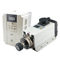 High Speed HQD CNC Spindle Motors: 1.5KW, 2.2KW, and 3.2KW Air Cooled Motor Kits with Driver for Milling Applications1