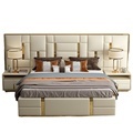 luxury italian bedroom set furniture king size modern italian latest double bed designer furniture set leather luxury bed1
