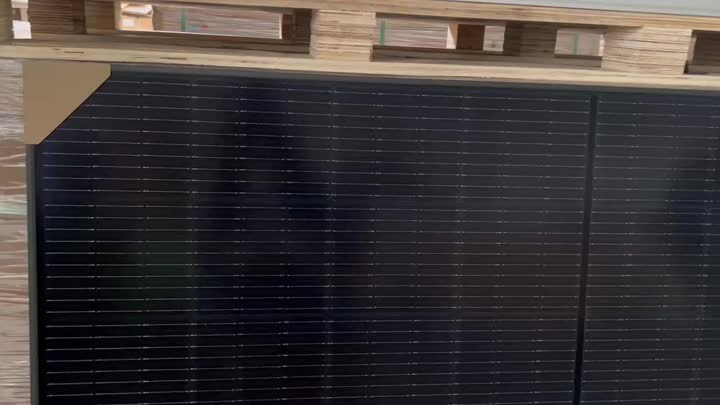 panel solar negro