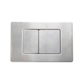 High Quality Stainless Steel Dual Push Button Rectangle Toilet Flush Plate1
