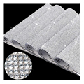 Hot Sale Popular DIY Car Stickers: Shiny Rhinestone Sheets with Self-Adhesive Glitter Crystal - Get 2 Sheets Free!1