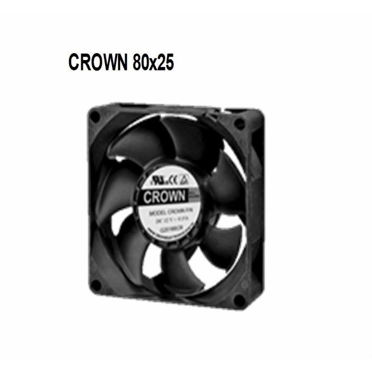 Crown 80x25 8025 Enclosure Axial Flow Fan 14 DC FAN