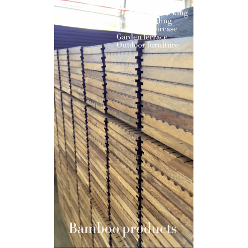 Light Carbon bamboo decking display