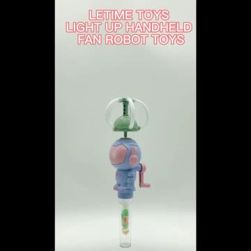 LIGHT UP ROBOT FAN TOY WITHOUT CANDY