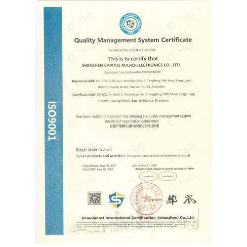 The company successfully passed the international quality management system certification supervision and audit