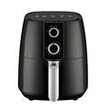 2.6L Air Fryer: Perfect for 2-4 People - Easy, Double Basket Design with Dishwasher Safe Nonstick Basket and Auto Shutoff Function - Black1