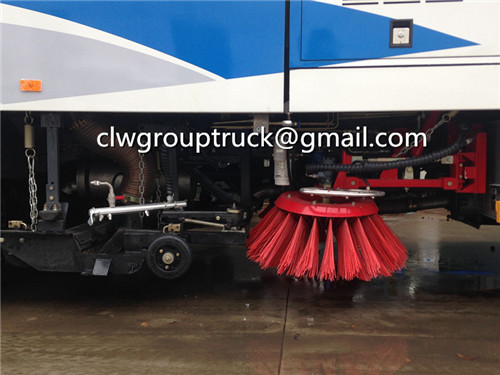 CLW GROUP TRUCK Sweeper Truck is working