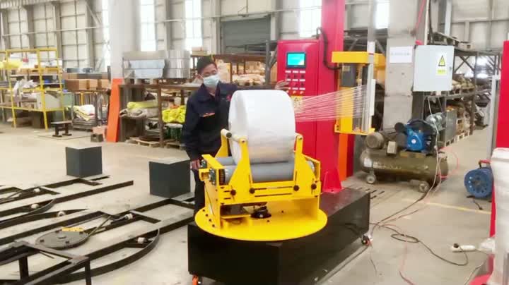Rell wrapping machine