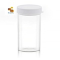 15ML Laboratory Sample Flip-Top Round Bottom Plastic Test Tube Bottle Collection Tube Set1