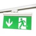 Track Mounted Rechargeable LED Emergency Exit Sign Light with Battery Backup1