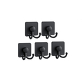 2024 Adhesive Wall Coat Hooks: 304 Stainless Steel Shower Hooks for Bathroom, Kitchen, and Hotel - Heavy Duty 5-Pack Towel Hooks1
