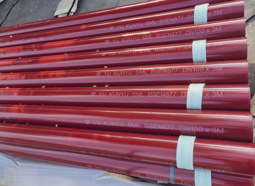 Odporność na rurę żeliwną do solnego sprayu wewnętrznej powłoki