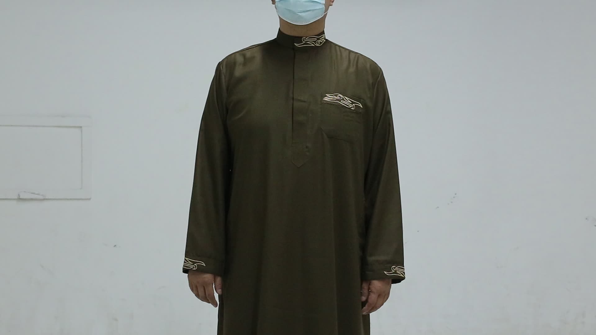 Jubba Robe di alta qualità all&#39;ingrosso islamico daffah thobe arabo qamis1
