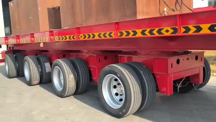 Telescopic trailer heavy load test4