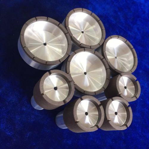 Resin diamond slotted grinding head