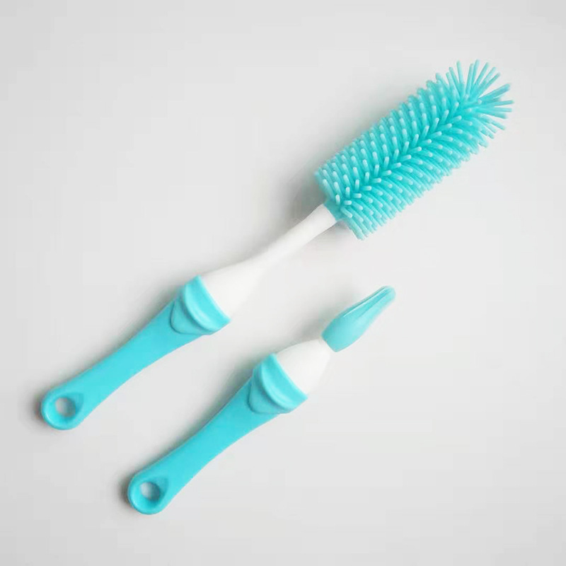 High Temperature Rotating Silicone Bottle Cleaning Brush