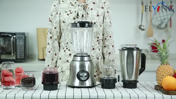 Stainless steel ice breaking blender