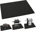 Fiber Glass Silicone Coating Fireproof Fire Pit Mat Premium Premium Deck και Patio Grill Mat BBQ Under Grill Mat1