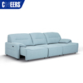 Manwah Knitted Fabric 3 Seat Electric Sofa Bed with New Design: Versatile Living Room Furniture1
