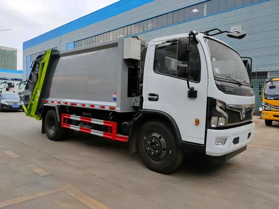 Ketibaan Baharu Dongfeng 4X2 10cbm Bingkai Selak Ketumpatan Tinggi Trak Pemadat Tolak1