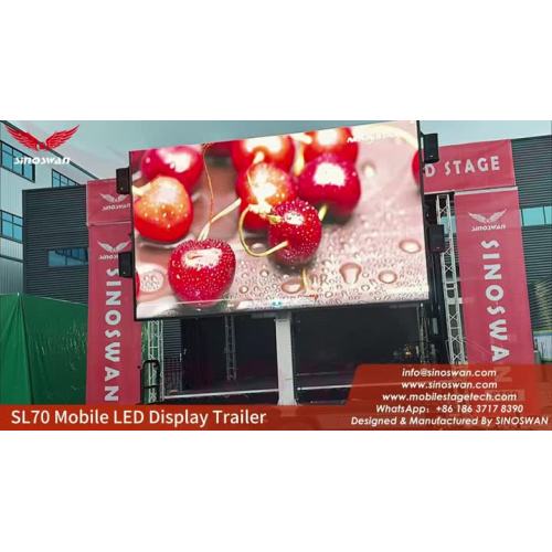 Bringen Sie Ihre Outdoor-Events mit dem mobilen LED-Display-Anhänger SL70 auf die nächste Stufe!