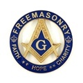 Custom Masonic Logo Metal Car Badges: Faith, Hope, Charity, and Masonic Emblems for Your Auto, Truck1