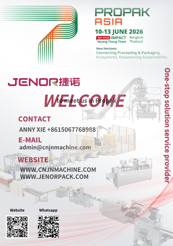 Convite | Pacote Jenor será exibido na Propak Asia Tailândia, explorando o mercado do sudeste asiático com fabricação profissional